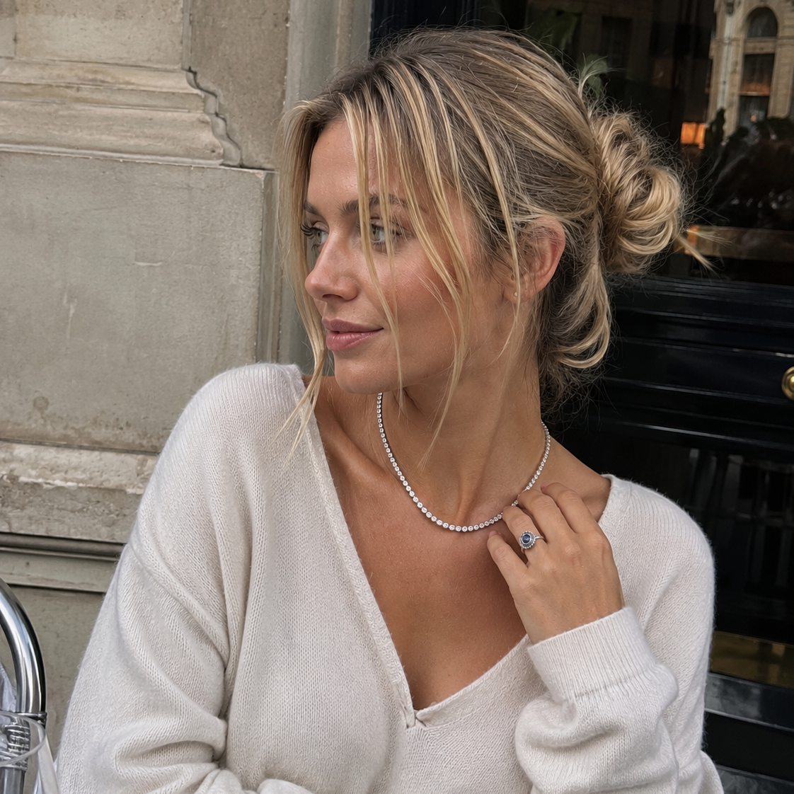 Lyrove™ 4mm GRA Certified Moissanite Tennis Necklace